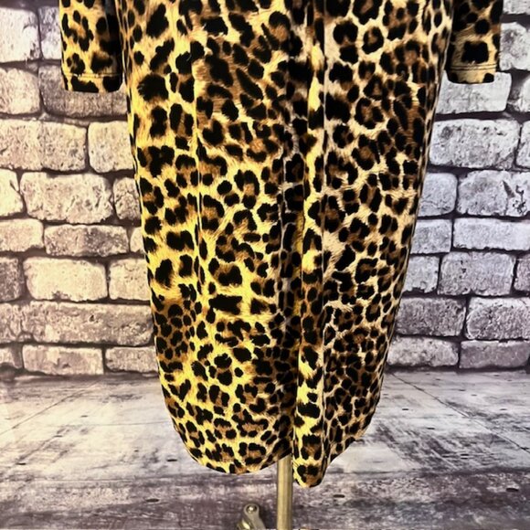Chico's So Slimming NWT Black & Brown Animal Print Dress Size XL - Picture 7 of 10